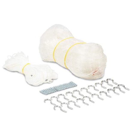 Zestaw siatka na balkon 8x3 dla kota, na gołębie, przezroczysta transparentna bezbarwna